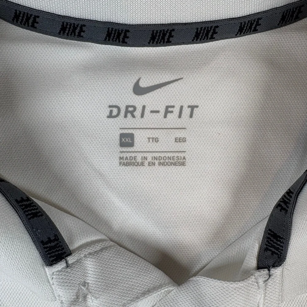 Nike SCAD Dri-Fit Mens Varsity Golf‎ Polo Shirt XXL White Preppy Classic Casual